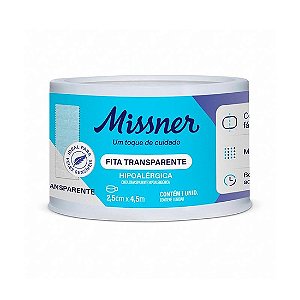 Fita Transparente 2,5mm x 4,5 Missner (Transpore)