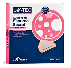 Curativo de Espuma Sacral  com Borda Mtec