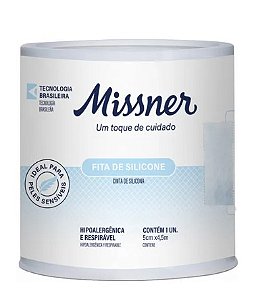 Fita De Silicone Hipoalérgica Respirável 5cm X 4,5m Missner