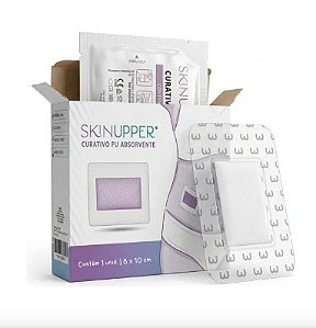 Curativo Filme Transparente 8cm x 10 cm Com Almofada Absorvente Unidade - Skinupper