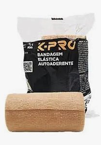 BANDAGEM ELASTICA AUTOADERENTE 5CM X 4,5M - BEGE K-PRO