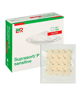 Suprasorb P Sensitive Border - Espuma de Silicone com Borda15X15CM