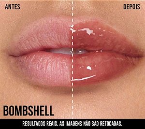 Faux Filler Shiny Non-Sticky Lip Gloss - Bombshell