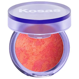 Kosas - Blush is Life Baked Talc-Free Dimensional - Heartbeat - vibrant red