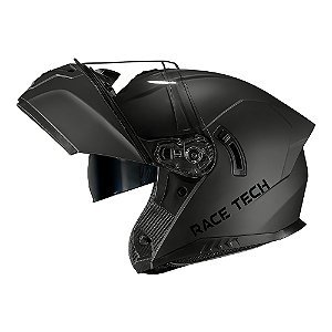 Capacete Race Tech Articulado Signal Titanium Cinza Fosco