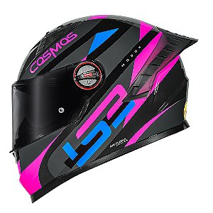 LS2 Capacete FF358 Pro Modok Black/Pink