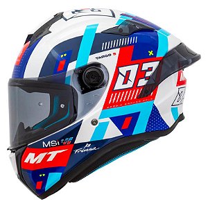 Capacete MT Helmets Targo S Sergio Garcia 2024 D7 Brilhante
