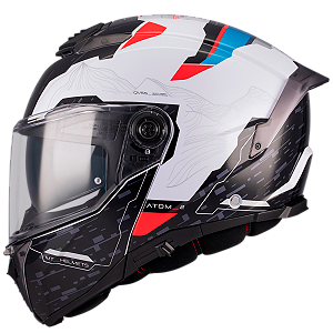 Capacete Mt Helmets Atom 2 Highlands A7 Brilhante