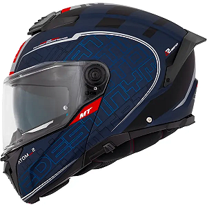Capacete MT Helmets Atom 2 SV Destiny C7 Fosco