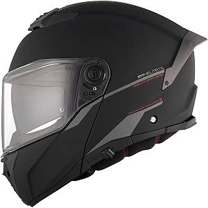 Capacete MT Atom 2 SV Solid A1 - Preto Fosco (Articulado)