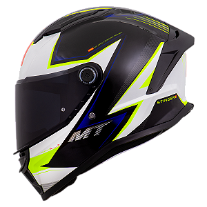 Capacete MT Helmets Stinger 2 Sr B10 Fluor Pearl