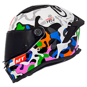 Capacete MT Helmets Stinger 2 Yozu A0 Perola Brilhante