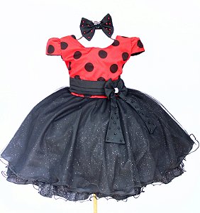 Vestido Infantil Joaninha Poá / Temático