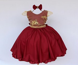 Vestido De Festa Marsala