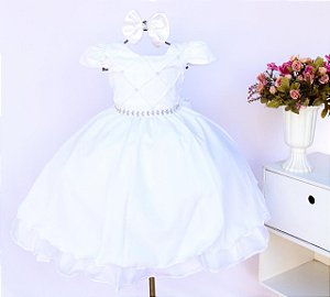 Vestido Branco / Perolas