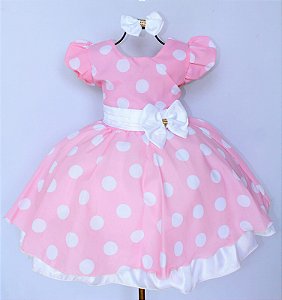Vestido Minnie Rosa Póa