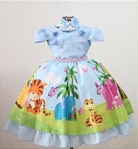 Vestido Safari Azul