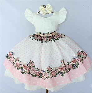 Vestido Princesa Sofia Pimenta Rosa - Pingo de Gente Baby Kids