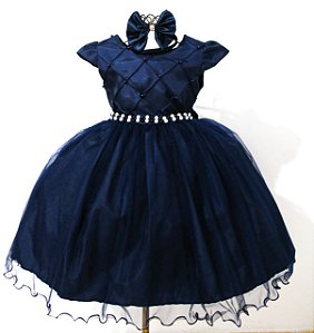 Vestido Índigo / Perolas