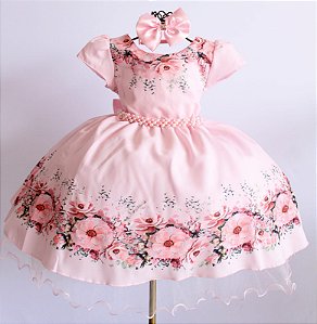 Vestido Floral Rosa