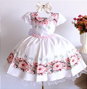 Vestido Floral Branco