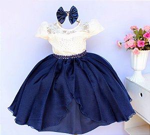 Vestido Creme / Índigo