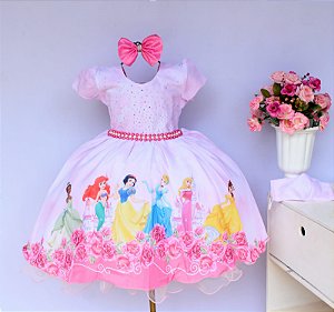 Vestido Princesas Brilho