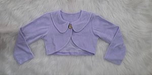 Bolero Casaquinho Infantil Plush Lilas
