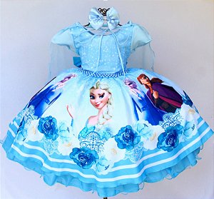 Vestido Frozen Capa Temático