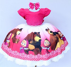 Vestido Masha E O Urso / Temático