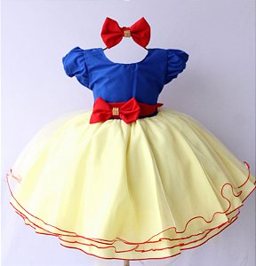 Vestido Branca De Neve Laço / Temático