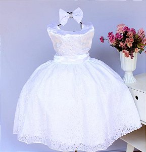 Vestido Branco / Saia Renda