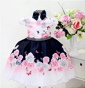 Vestido Floral Rosas
