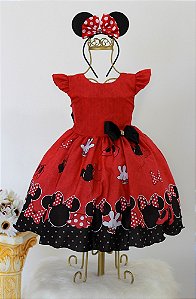 Vestido Minnie Vermelho