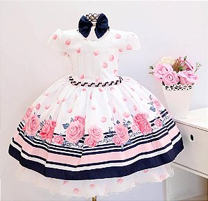 Vestido Floral Listrado