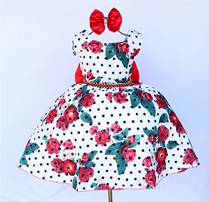 Vestido Floral Poá