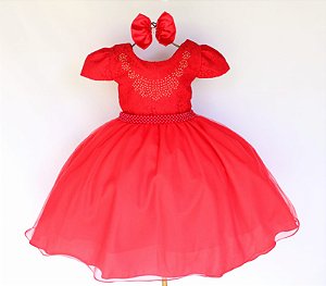 Vestido Vermelho Natal Festa Formatura