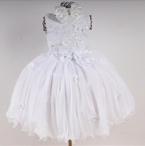 Vestido Branco floral
