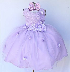 Vestido Floral lilas