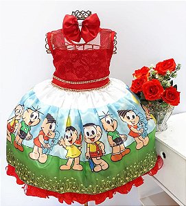 Vestido Turma da Mônica