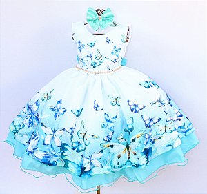 Vestido Borboleta  Tiffany