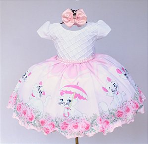 Vestido gatinha marie festa 2025