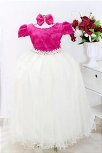 Vestido Festa Off Pink