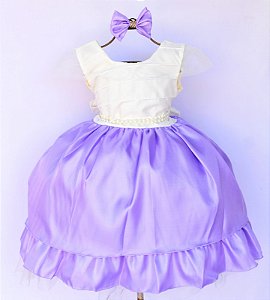 Vestido Lilás E Off