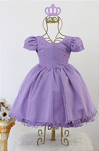 Vestido Lilás Brilho