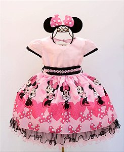 Vestido Minnie Rosa Mariê