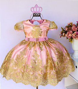 Vestido Princesa Sofia Pimenta Rosa - Pingo de Gente Baby Kids