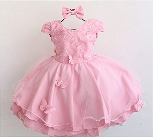 Vestido Rosa Brilho