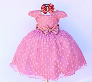 Vestido Rosê Poá
