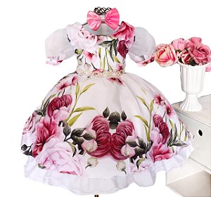 Vestido Floral Jeito de Menina